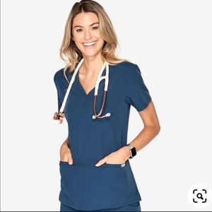 Figs Limited Edition Dark Harbor Casma Scrub Top XS